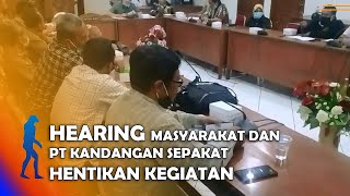 MADIUN - Hearing Masyarakat Kare Dan PT Perkebunan Kandangan Sepakat Hentikan Kegiatan