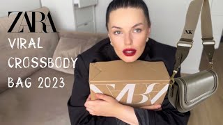 ZARA Haul New In 2023 | Viral Zara crossbody bag | Unboxing and try on |