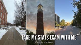 [VLOG] Take My Stats Exam With Me *At Purdue*