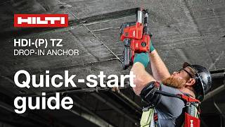 HDI-(P) TZ Drop-in Anchor - Quick-start guide