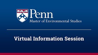 Master of Environmental Studies Virtual Information Session - September 2025