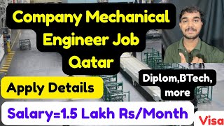 Company Mechanical Engineering Job in Qatar,Requirements,Visa Process,Apply Details,and More