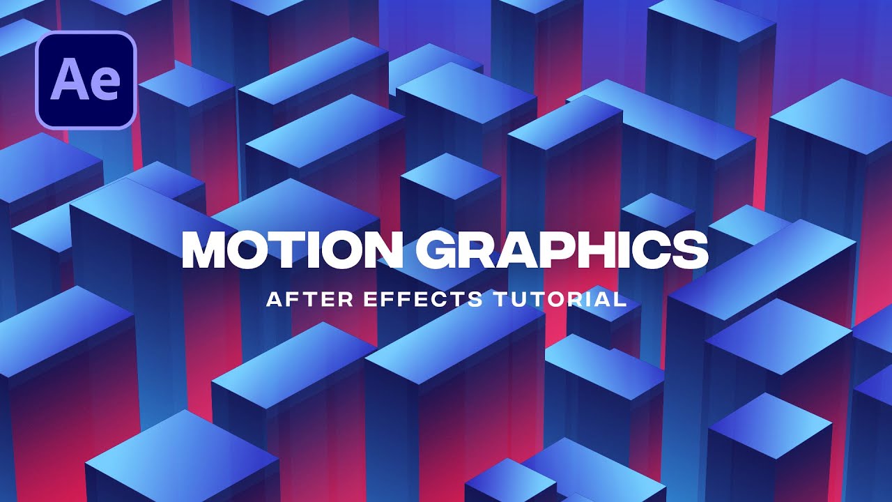 3d Gradient Cubes Animation In After Effects After Effects Tutorial