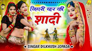 मीणा डीजे सॉन्ग 2025 । जीगरी यार की शादी ।। मीणा गीत ।। #singar dilkhush jopada #dog #dj #dance #diy