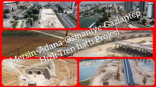 Mersin-Adana-Osmaniye-Gaziantep Hızlı Tren hattı Projesi 16.12.2024 #djimini3