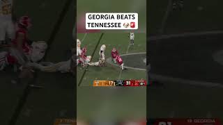 Georgia defeats Vols for 8th straight time in a row 😲 #shorts