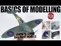 Model Making for Beginners [ Learn the basics ] 1/48 SPITFIRE MK.1 | AIRFIX-HUMBROL | Brush Painting