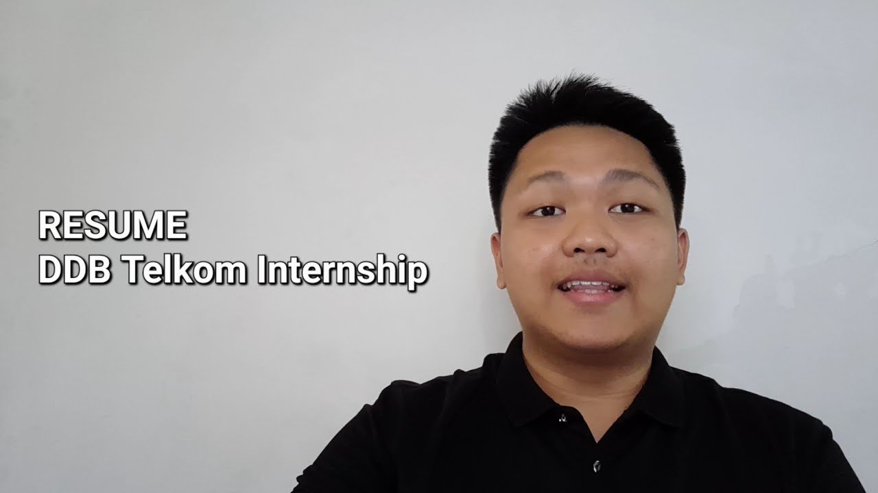 Resume - DDB Telkom Internship - YouTube