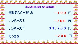 宝くじ　NumSR収支結果　2022-05-11 (水)