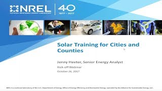 Solar PV Training Program Application for Cities and Counties