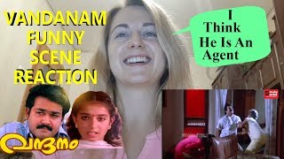 Foreign Girl Reacts To Vandanam Comedy Scene | Mohanlal
