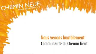 Nous venons humblement