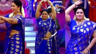 Mallu serial actress roopasree huge navel show