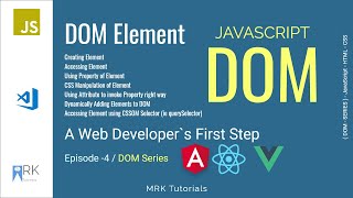 DOM Element | JavaScript DOM Crash Course | JavaScript DOM Tutorial