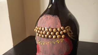 ബോട്ടിലിൽ ചിലങ്ക. Bottle Art with chilangha