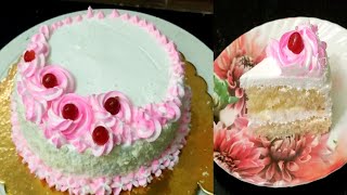 White forest cake 1/2 kg | How to prepare White forest cake in tamil birthday cake | yummy foodz