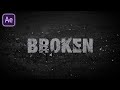 Shatter Text Effect in After Effects - After Effects Tutorial