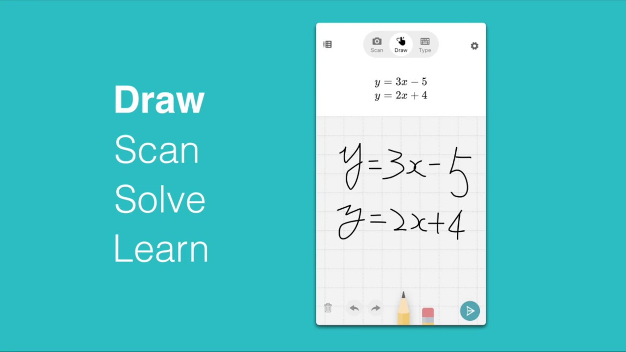 Microsoft Math Solver: Draw, Scan, Solve, And Learn! - YouTube