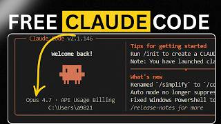 🤯 I Got Claude Code FREE with Real Claude Models (Opus 4.7!) — No OpenCode, No OpenRouter, No Ollama