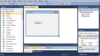 Visual Basic Tutorial 36 Introduction To Windows Forms
