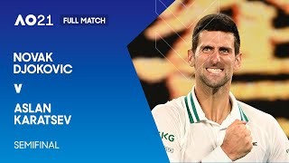 Novak Djokovic v Aslan Karatsev Full Match | Australian Open 2021 Semifinal