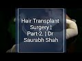 Artificial Hair Line creation | Hair Transplant Surgery Part- 3 | Dr Saurabh Shah.