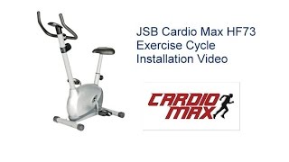 How to Install JSB Cardio Max HF73 Magnetic Upright Bike Fitness Exercise Cycle