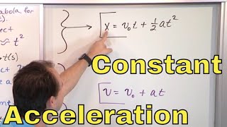 01 - Motion with Constant Acceleration in Physics (Constant Acceleration Equatio