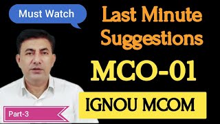 #IGNOU #MCOM #MCO-01 #All Important Questions with Answers #Part-3