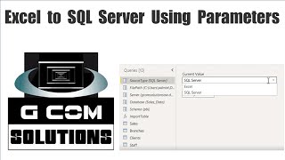 Switch a Solution from Excel to SQL Server Using Parameters