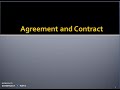 Topic 1 - Agreement & Contract