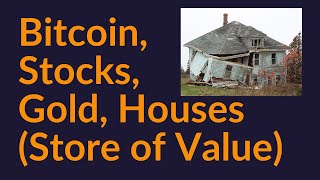 Bitcoin, Stocks, Gold, and Houses (Store of Value)