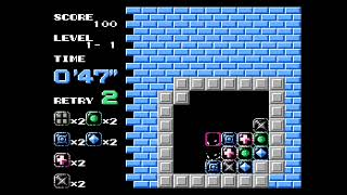 Puzznic Gameplay (NES)