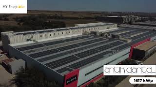 MY Enerji Solar | Tekirdağ Velimeşe Antik Dantel 1617 kWp Çatı GES  Güneş Enerji Sistemleri