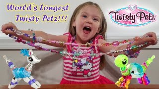 World's Longest Twisty Petz Bracelet Necklace! New Pets Toys!!!