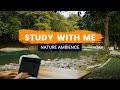 Study with Me 2 Hours | Nature Sounds | Pomodoro Timer