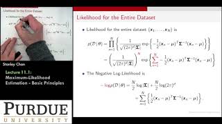 ECE595ML Lecture 11-1 Parameter Estimation