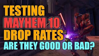 Borderlands 3 Testing Mayhem 10 Drop Rates | Are They Good or Bad?