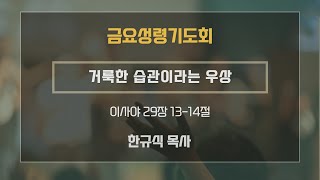 기쁜교회[금요성령기도회] 거룩한 습관이라는 우상 | 사 29:13-14 | 한규식  목사 | 2024년 10월 11일