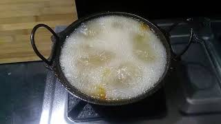 How To Clean Cast Iron Kadai After Cooking In Telugu..