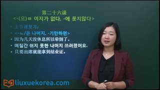 TOPIK韩语高级必备语法 第二十六课 -(으)ㄹ 여지가 없다, -에 못지않다