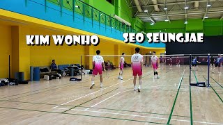 Seo Seung-jae/Kim Won-ho's training session