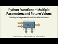 Multiple Parameters & Return Values in Python | Data Science