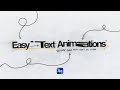 Easy Text Animations in After Effects (Tutorial)