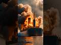 BURNING SHIPS ON THE GREAT OCEAN #oceancolors #ocean