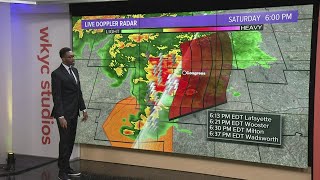 Severe thunderstorm warning in effect for multiple Northeast Ohio counties