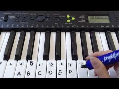 How To Label Keys On A Piano/Keyboard How To Label Keys On A Piano/Keyboard