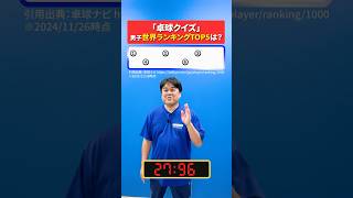 【知らなきゃやばい!!】卓球男性世界ランキングクイズ