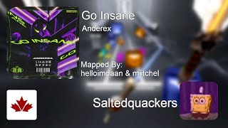 Beat Saber | SaltedQuackers | Go Insane [Ex+], SFS, 4 miss, 93.16%, #3 Global (BL)