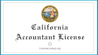 California Accountant License - What You need to get started #license #California